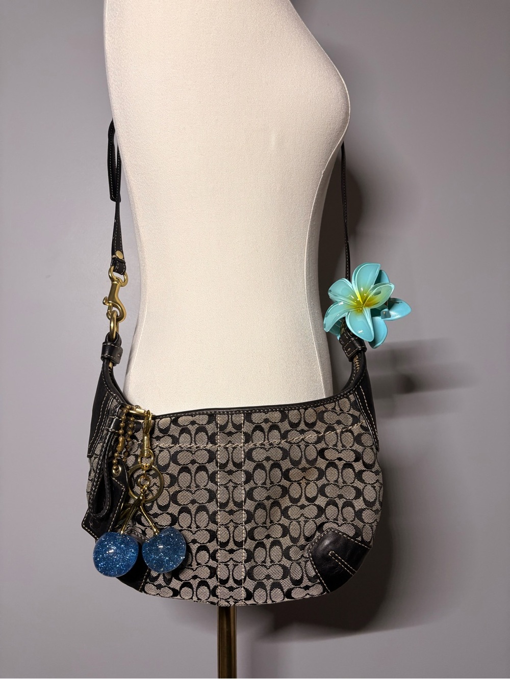 Vintage Y2K Coach Signature C Crossbody Style H0749
